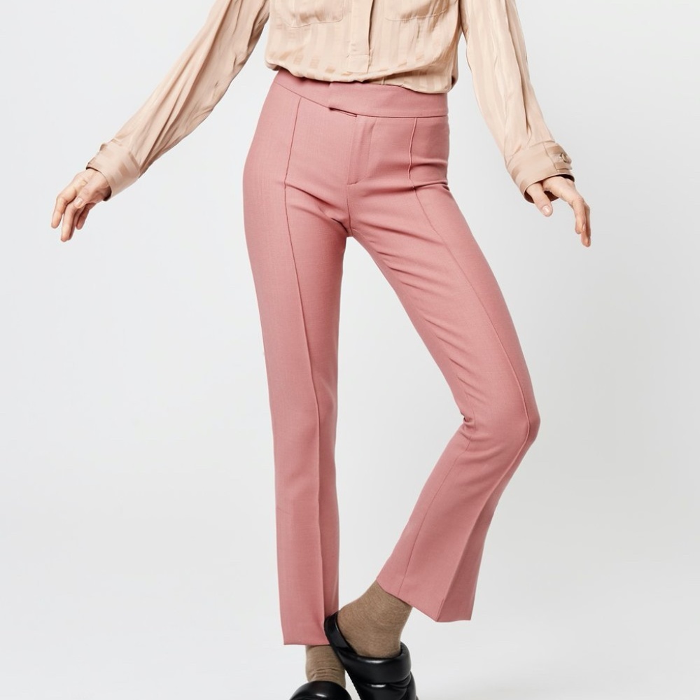 Smythe Pink Pantsuit Trousers pants in bisque Size 8
